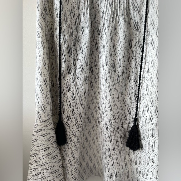 A.L.C. SILK Hadley Dress in White & Black - Picture 15 of 16